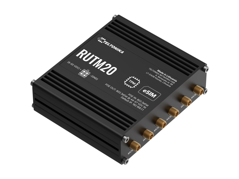 TELTONIKA RUTM20 Kompakti 5G-reititin