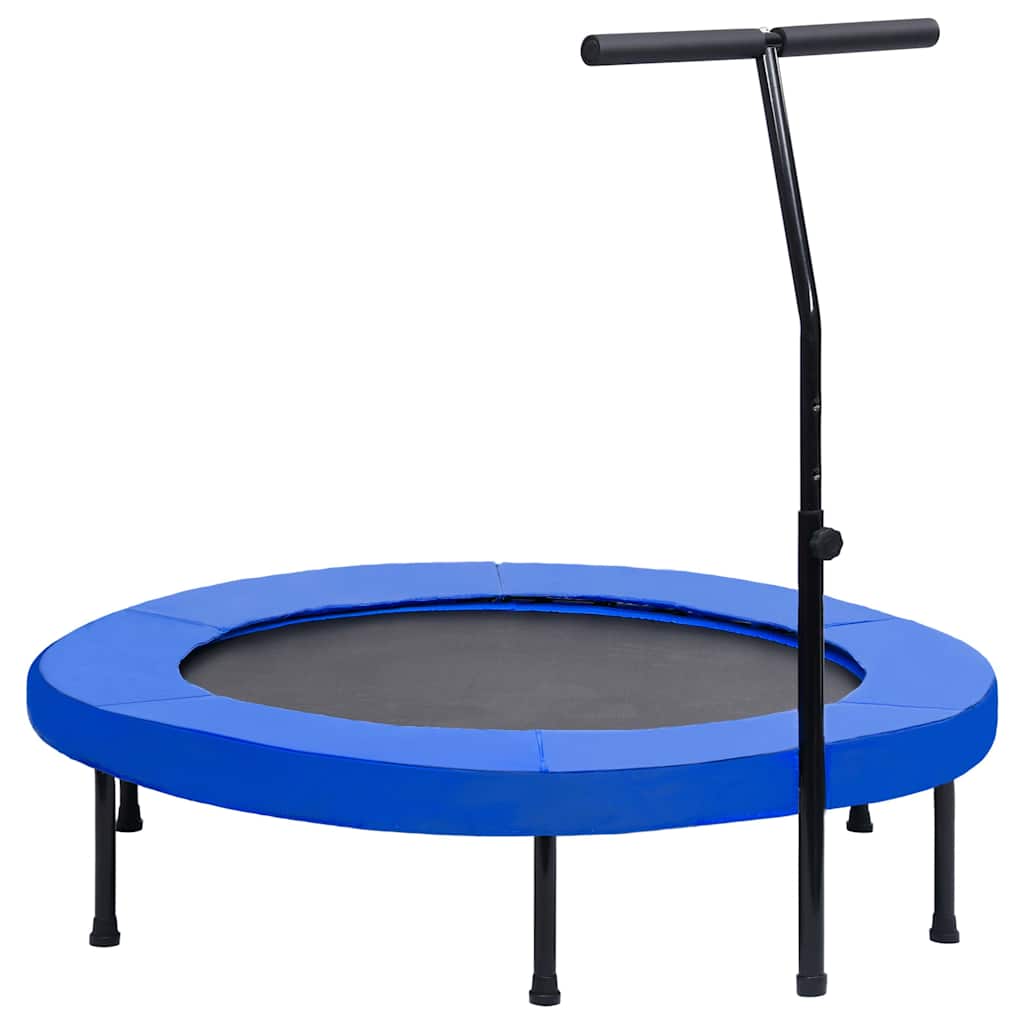 vidaXL Fitness trampoliini kahvalla ja turvatyynyllä 122 cm