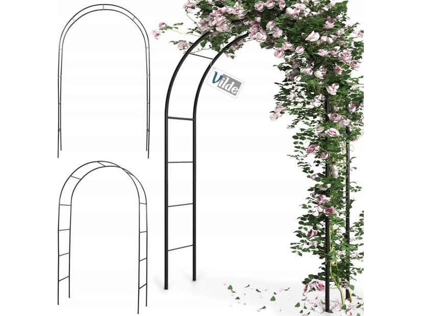 Vilde metallinen puutarha pergola 145x235 cm